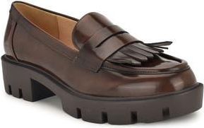 Nine West Missa Platform Lug Loafer in Dark Brown 200 at Nordstrom Rack, Size 10