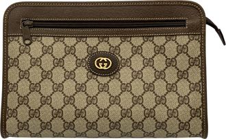 Gucci Brown Clutch Bag (Pre-Owned)