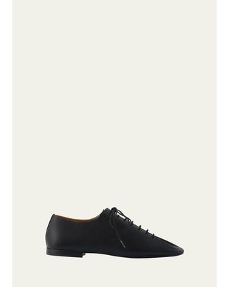 Christophe Lemaire Leather Lace-Up Derby Loafers