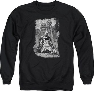 Gildan Batman Sketchy Shadows Adult Crewneck Sweatshirt