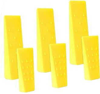 OEM Paquete De 6 Cu&ntilde;as Para Talar &Aacute;rboles Con P&uacute;as Para Un Corte Seguro: 3 Cu&ntilde;as De 20 Cm Y 14 Cm Con Bolsa De Almacenamiento 6 Garras De Tala Para Guiar,