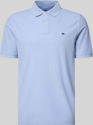 Fynch-Hatton Fynch-Hatton Regular Fit Poloshirt mit Logo-Stitching in Hellblau, Gr&ouml;&szlig;e 3XL