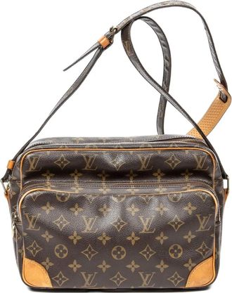 Louis Vuitton Borsa a tracolla con monogramma - Marrone
