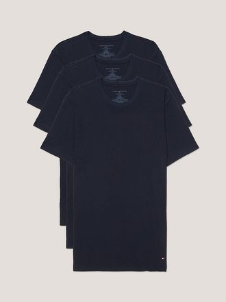 Tommy Hilfiger Mens Cotton Classics Undershirt 3-Pack - Navy - M