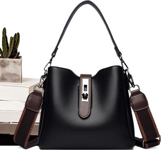 Generic Compact Leather Handbags - Secure Fanny Pack | 9.06x3.94x7.87 Inches PU Sling Bag with Adjustable Straps, Leather Side Bags with Zipper and Slip Pocke