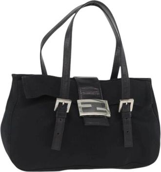Fendi Pre-owned Vintage Handtas - Dames - Vintage Handtas - Zwart - ONE Size - Leer - Vintage