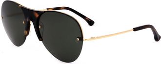 Linda Farrow DRIES VAN NOTEN DVN71 C1 Mens Sunglasses Tortoiseshell Size 60