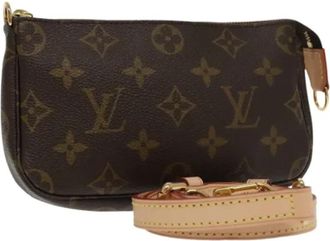 Louis Vuitton Pre-owned Canvas pouches - Dames - Vintage Clutch - Bruin - ONE Size - Vintage