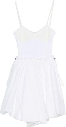 The Attico Short White Cotton Dress