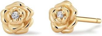 Made by Mary Cubic Zirconia Birthstone Flower Stud Earrings in Gold September at Nordstrom