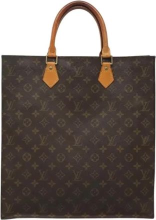 Louis Vuitton Tweedehands Canvas Louis Vuitton tassen - Dames - Vintage Shopper - Bruin - ONE Size - Leer - Vintage
