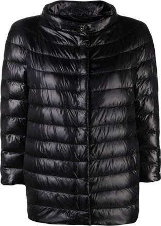 Herno Black Brown quilted padded jacket