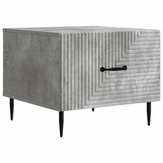 vidaXL Mesa De Caf&eacute; Gris Hormig&oacute;n 49 X 50 X 40 Cm Madera De Ingenier&iacute;a Vidaxl
