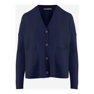 Allude Dames, Truien, Blauw, Maat: XS Wol