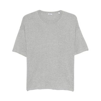 Aspesi T-Shirts, female, Gray, Size: XS Crew neck short-sleeve T-shirt