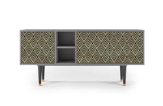 StoryZ Mueble de TV azul 3 puertas L 150 cm