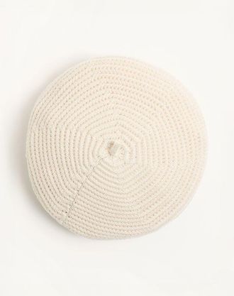 Valentino Garavani Beanie Knitted Chez Valentino In Lana Uomo BURRO UNI