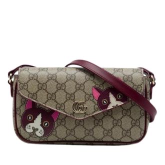 Gucci Borsa a tracolla Pre-owned in tela - - Pre-owned - Donna - Beige - ONE SIZE