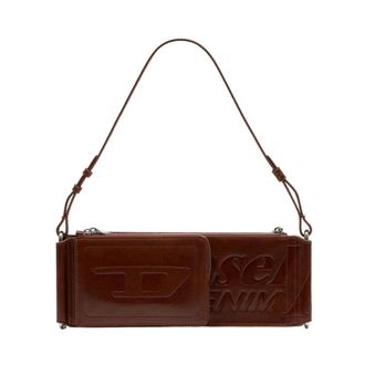 Diesel Flag-D Shoulder Bag X - unisex - Diesel - Shoulder Bags - Brown - ONE SIZE - Bags