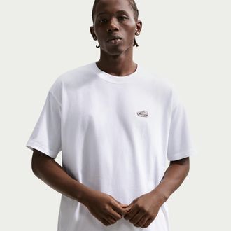 Nike Mens Nike Sportswear Vomero Patch T-Shirt in White | IH1149-100