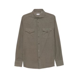 Brunello Cucinelli Heren, Overhemden, Groen, Maat: XL