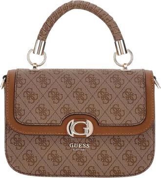 Guess Elegant Faux Leather Handbag Brown Beige