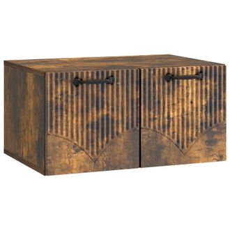 vidaXL Mueble Para Tv De Pared Roble Ahumado 59,5 X 41 X 30 Cm Vidaxl