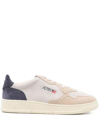 Autry Medalist panelled lace-up sneakers - Neutrals