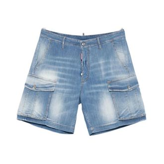 Dsquared2 Denim Shorts, male, Blue, Size: 2XL Denim Shorts