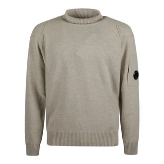 C.P. Company C.p. Company, Truien & Vesten, Heren, Grijs, M, Wol, Lamswol GRS Turtleneck Trui