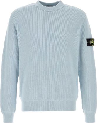 Stone Island ribbed cotton sweater - Blue