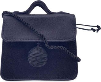 Fendi Fendi Black Cotton Shoulder Bag Ff (Authentic Pre-Loved)