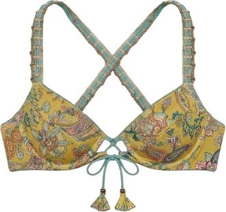 Del Maar Akana Double-Sided Bikini Top - Dames - Bikinis - Groen - M - Badmode
