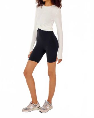 SPLITS59 Daisy Long Sleeve Jersey Tee In White