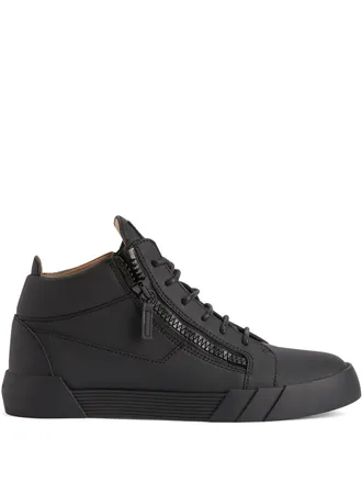 Giuseppe Zanotti The Shark 5.0 sneakers - men - Rubber/Leather/Leather - 49 - Black