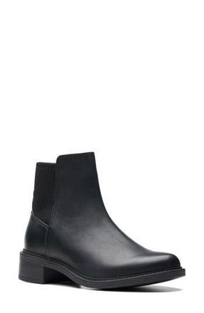 Clarks Maye Palm Leather Boot in Black Leather at Nordstrom Rack, Size 6.5