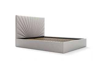 Vente-Unique Canap&eacute; abatible 140 x 190 cm - Tela - Gris claro - RILIODA de Pascal Morabito