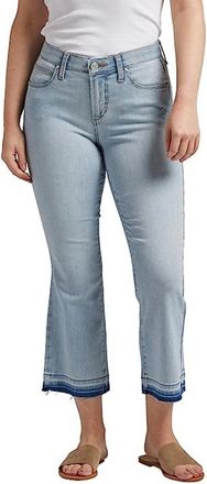 Jag Jeans Eloise Womens 10/25 Beach Blue Raw Hem Cropped Bootcut Leg FROG145