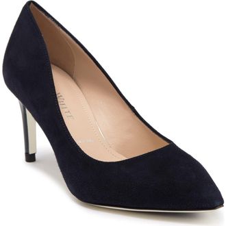 Ron White Cindy Pointed Toe Pump in French Navy Suede at Nordstrom, Size 6.5-7Us