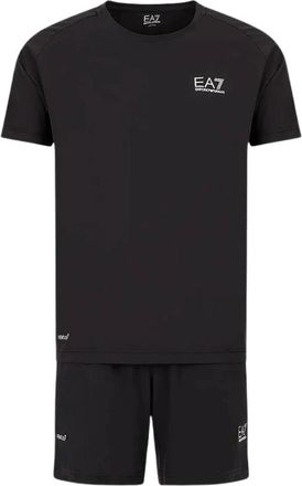 Emporio Armani Training Sets - Heren - Trainingspakken - Zwart - XL - Tweed - Fitness