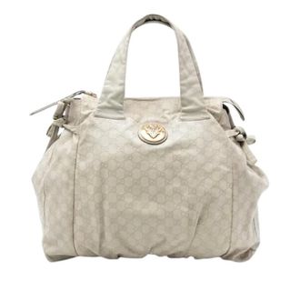 Gucci Pre-owned Tote Bags, female, White, Size: ONE SIZE Pre-owned Leather Tote