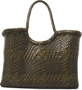 Dragon Diffusion Nantucket Optical Khaki Leather Bag
