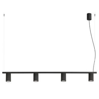 Sollux Lighting Ara&ntilde;a negro aluminio alt. 212 cm