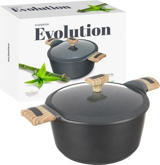 KASANOVA Casseruola 24 cm con coperchio Evolution