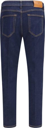 Pantaloni Torino Mens Jeans Cotton Five-Pocket Blue