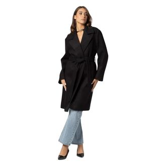 Kocca Belted Coats, female, Black, XL, Tannirx Coat