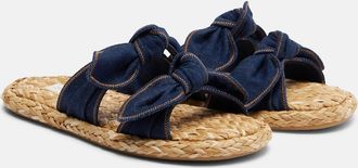 Zimmermann Carousel denim espadrille slides