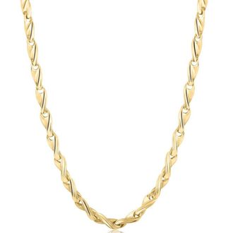 Pompeii3 Solid 14k Yellow Gold Mens 22 Chain Necklace 49 Grams 4mm Thick