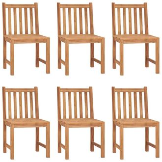 Berkfield Home Beautiful 7 Piece Garden Dining Set Solid Teak Wood in Brown