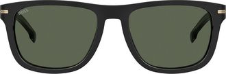 BOSS 55mm Square Sunglasses in Black at Nordstrom Rack